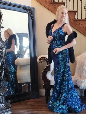 Black Fox Tail Boa Wrap